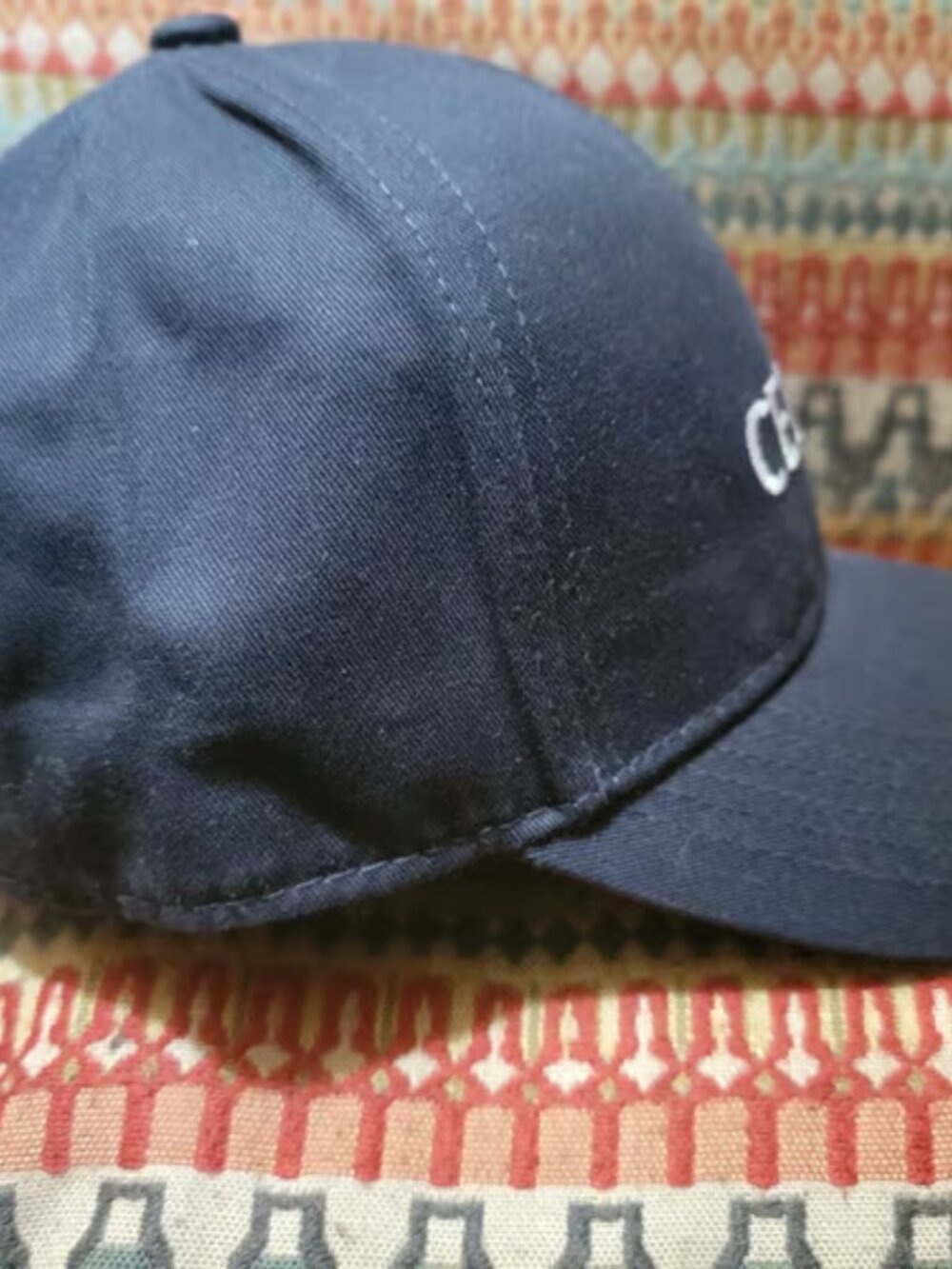 CELINE Hat PARIS France FASHION Adjustable Strap Back CAP Navy Blue - Picture 2 of 7